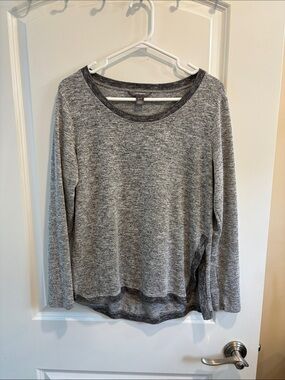 Joe Fresh Heather Gray Long Sleeve Tunic Top
